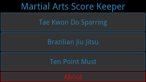 Martial Arts Score Keeper