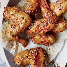 Hot-and-Sticky Lemon-Pepper Chicken Wings