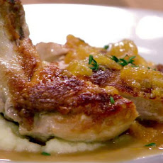 Chicken Breast with Clementines, Thai Bird Chile and Yukon Gold and Cauliflower Puree