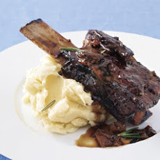 Zinfandel-Braised Beef Short Ribs with Rosemary-Parsnip Mashed Potatoes