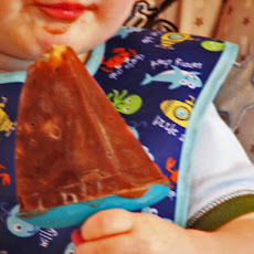 Easy Sugar & Fat Free Chocolate and Banana Pudding Popsicles