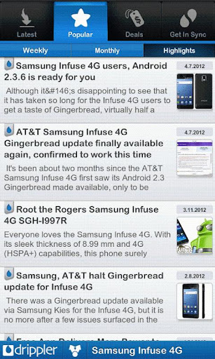 ultimate-samsung-infuse-4g-app for android screenshot