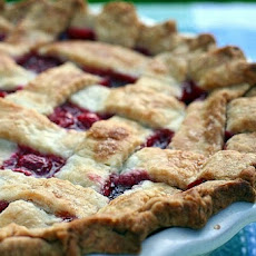 Lattice-Topped Triple-Cherry Pie