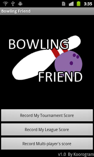 Bowling Friend : Score Keeper