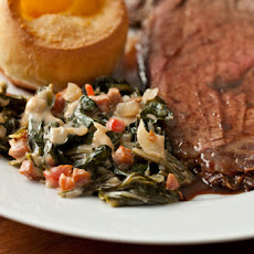 Collard Greens with Pimiento Cheese Recipe