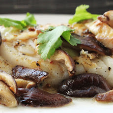 Pan-Seared Fish with Shiitake Mushrooms