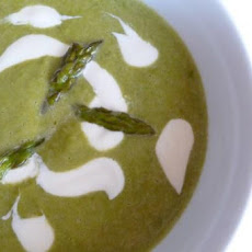 Asparagus Soup With Lemon Creme Fraiche