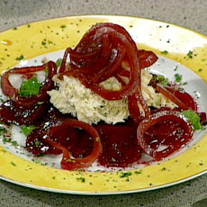 Roasted Beet and Crab Salad