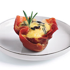 Quiche in Prosciutto Cups