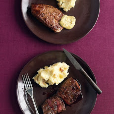 Seared Flat-Iron Steaks with Wine Sauce