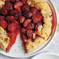 Plum Galette with Armagnac Cream