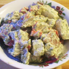 Roasted Red Pepper Potato Salad (Vegan)