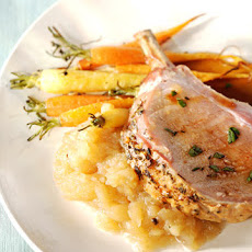 Roast Loin of Pork with Apple Compote