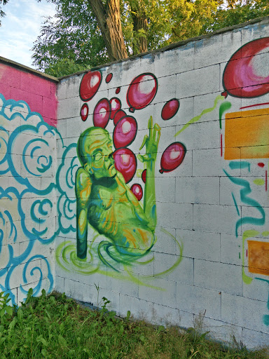 Green Bath Mural 