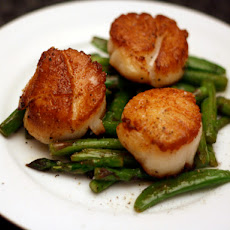 Dinner Tonight: Scallops with Asparagus and Sugar Snap Peas