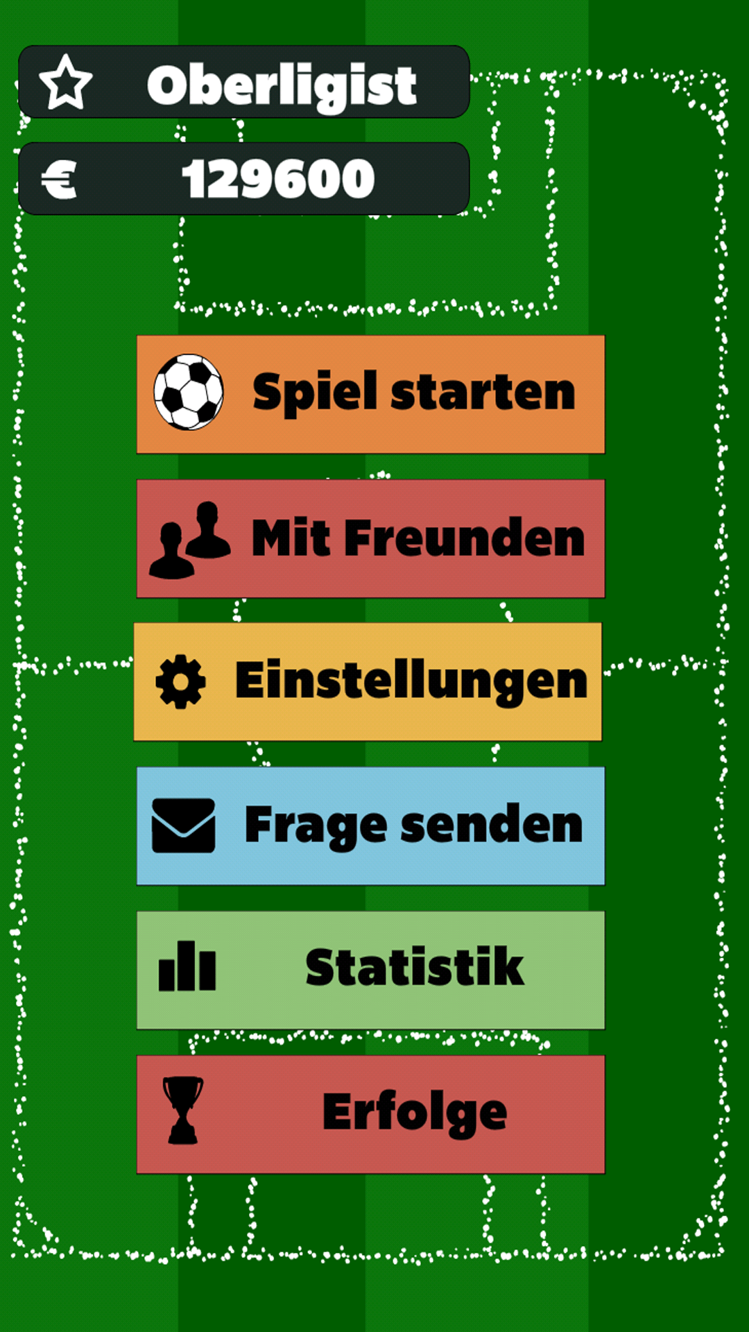 Android application Fußball Quiz mit Freunden screenshort