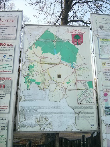 Mapa gminy Strzeleczki