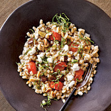 Barley Risotto with Eggplant and Tomatoes