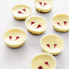 Cheesecakes with Raspberry Hearts