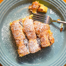 Nutella, Banana, and Croissant Pudding