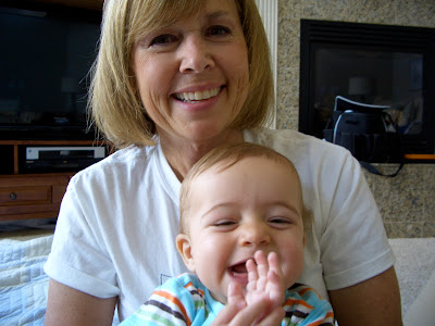 Grandma and Oliver laughing