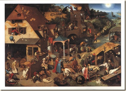 Pieter Bruegel the Elder - The Netherlandish Proverbs - 1559-1600x1200