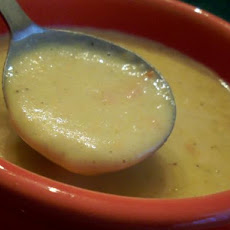 Cheddar Chowder With Red Pepper