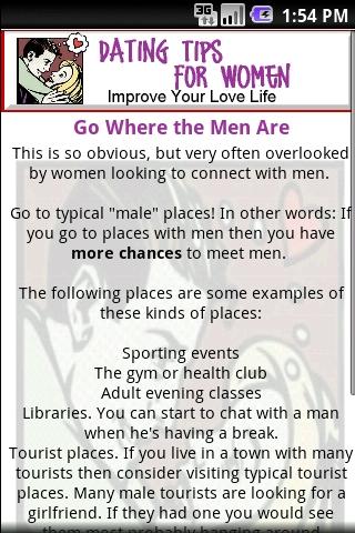 Dating Tips for Women