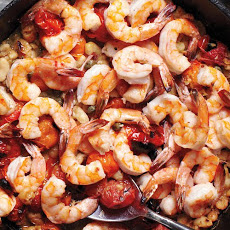 Broiled Shrimp with Tomatoes and White Beans