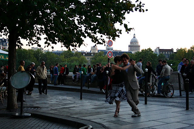 dancing on the street