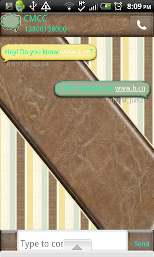 GO SMS THEME StripedMale