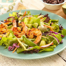Grilled Shrimp, Snap Pea and Spring Mix Salad with Southwest Vinaigrette