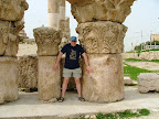 Some scale perspective of the stonework at Temple of Hercules w/journalist Tom Nevens