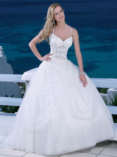beach wedding dress