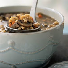 Mushroom, Barley, and Beef Soup