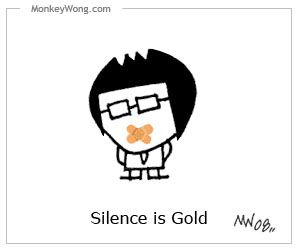 Cartoon-Silence is Gold