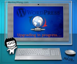 Cartoon-Upgrade WordPress
