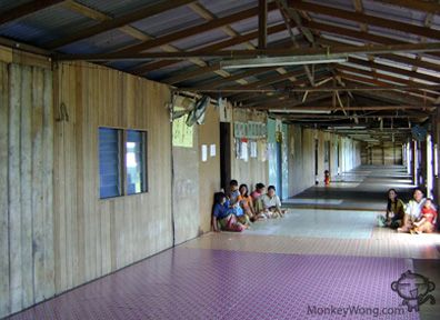 Sarawak Iban Longhouse - Ruai