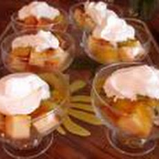 Pound Cake With Tropical Fruit and Rum-Apricot Sauce