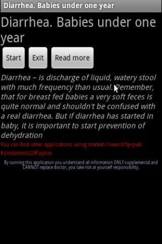 Diarrhea in infants