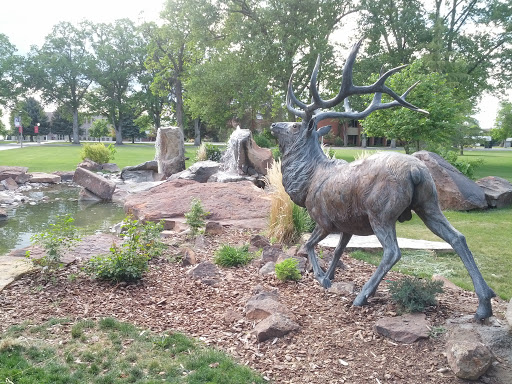 Elk Statue and Fountain