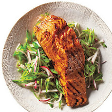 Barbecue Salmon and Snap Pea Slaw