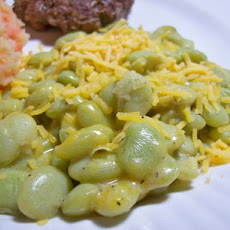 Lima Beans With Cheese