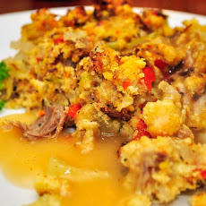Cornbread, Sausage, and Dried Fruit Dressing