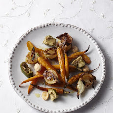 Roasted Carrots with Almonds and Olives