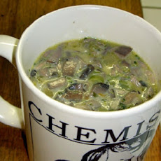 Celery Root Bisque with Thyme Croutons