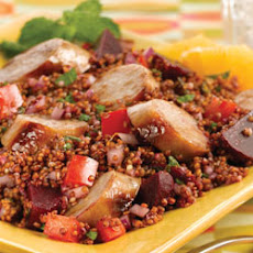 Inca Red Quinoa Salad with Sweet Apple Chicken Sausage