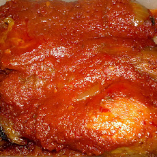 Chicken in Pepper, Garlic and Tomato Sauce