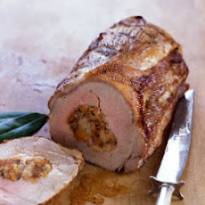 Roast Pork with Apricot and Shallot Stuffing