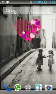 How to install Pink Love Heart Clock Widget 1.1 unlimited apk for pc